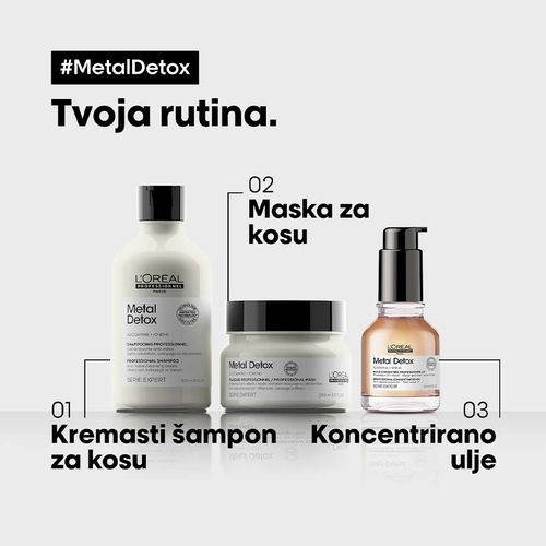 L'Oreal Professionnel Paris Metal Detox Profesionalni kremasti šampon za čišćenje protiv metala, 300 ml slika 4