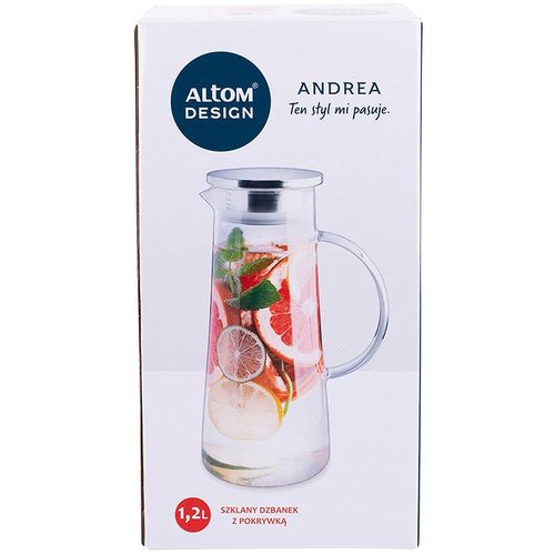 Altom Design termo-stakleni vrč s dvostrukim stijenkama s poklopcem Andrea 1200 ml - 0103009136 slika 13