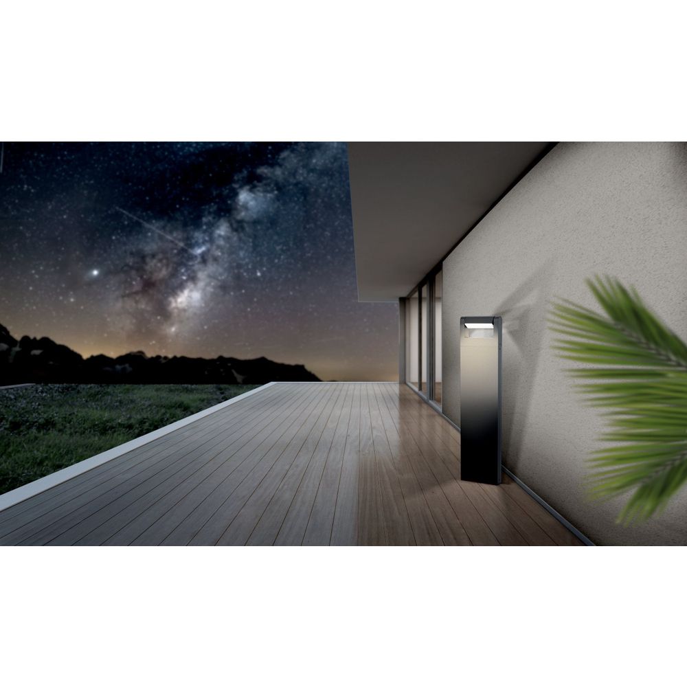 Eglo podna lampa brianza led 4,8w 3000k 550lm crno š:45mm v:800mm slika 2