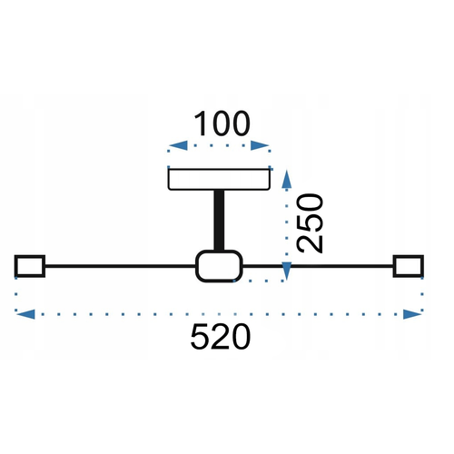 TOOLIGHT SVJETILJKA PAUK 5 CRNA APP1024-5CP slika 6