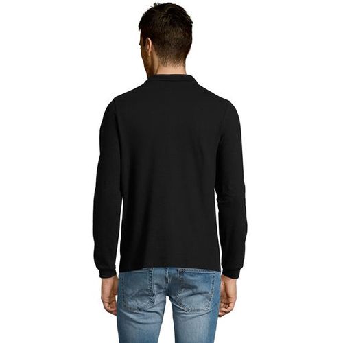WINTER II muška polo majica sa dugim rukavima - Crna, 3XL  slika 3