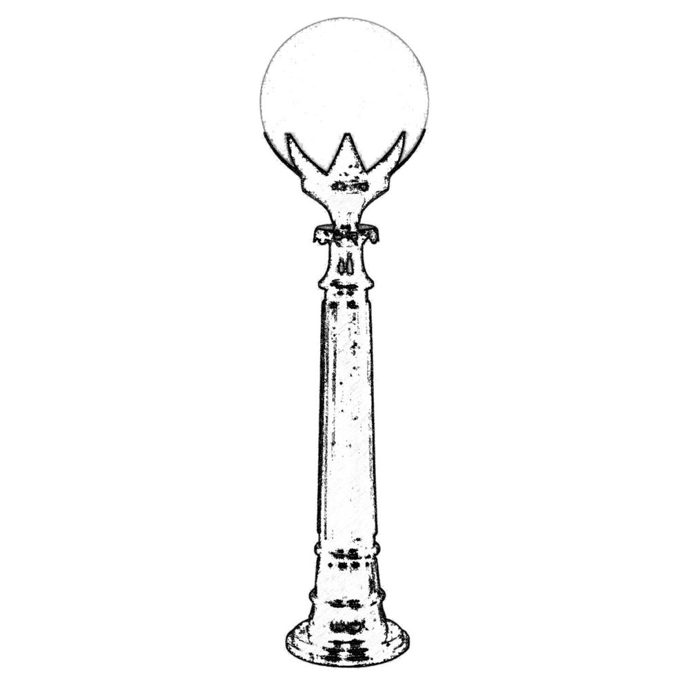 BSU-68209-BSY-B Crna i Bijela Vanjska Podna Lampa slika 2