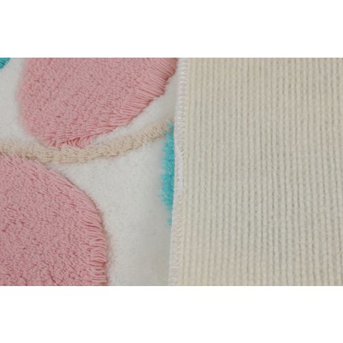 İnnovia - Ecru Multicolor Acrylic Bathmat Set (3 Pieces) slika 8