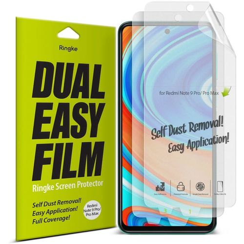 Ringke - Dual Easy Full (2 kom) - Xiaomi Redmi Note 9S / Note 9 Pro / Note 9 Pro Max - Clear slika 1