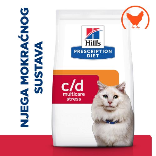 Hill's Prescription Diet c/d Multicare Stress Urinary Care Hrana za Mačke s Piletinom, 3 kg slika 1