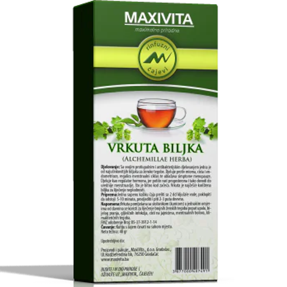 MAXIVITA ČAJ VRKUTA 40G slika 1