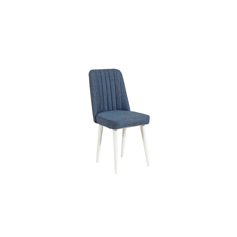Vina White Dark Blue Proširivi Trpezarijski Sto i Set Stolica (5 Komada) slika 11
