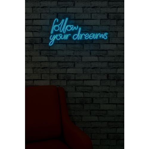 Wallity Zidna dekoracije svijetleća EAT, Follow Your Dreams - Blue slika 11