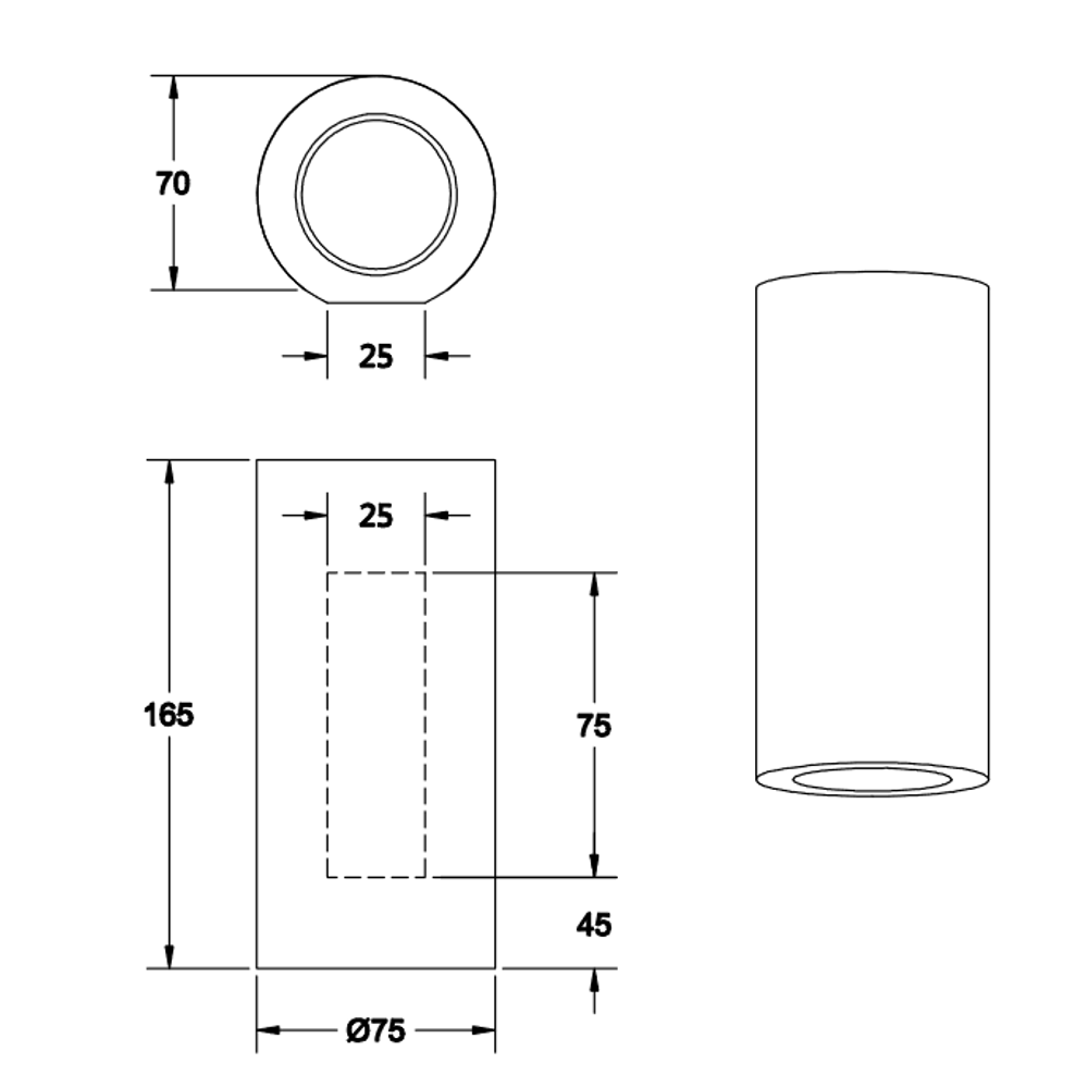 ZAZOU/2XGU10 zidna lampa GIPS slika 6