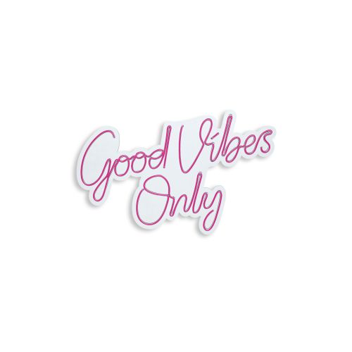 Wallity Ukrasna plastična LED rasvjeta, Good Vibes Only 2 - Pink slika 11