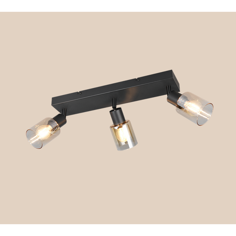 Trio Lightning stropna svjetiljka CADIZ 3 SPOT, boja amber slika 1