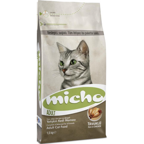 MICHO PREMIUM HRANA - za odrasle mačke -Piletina 1.5kg slika 1