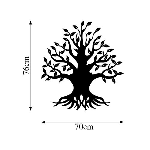 Wallity Metalna zidna dekoracija, Monumental Tree 3 slika 5