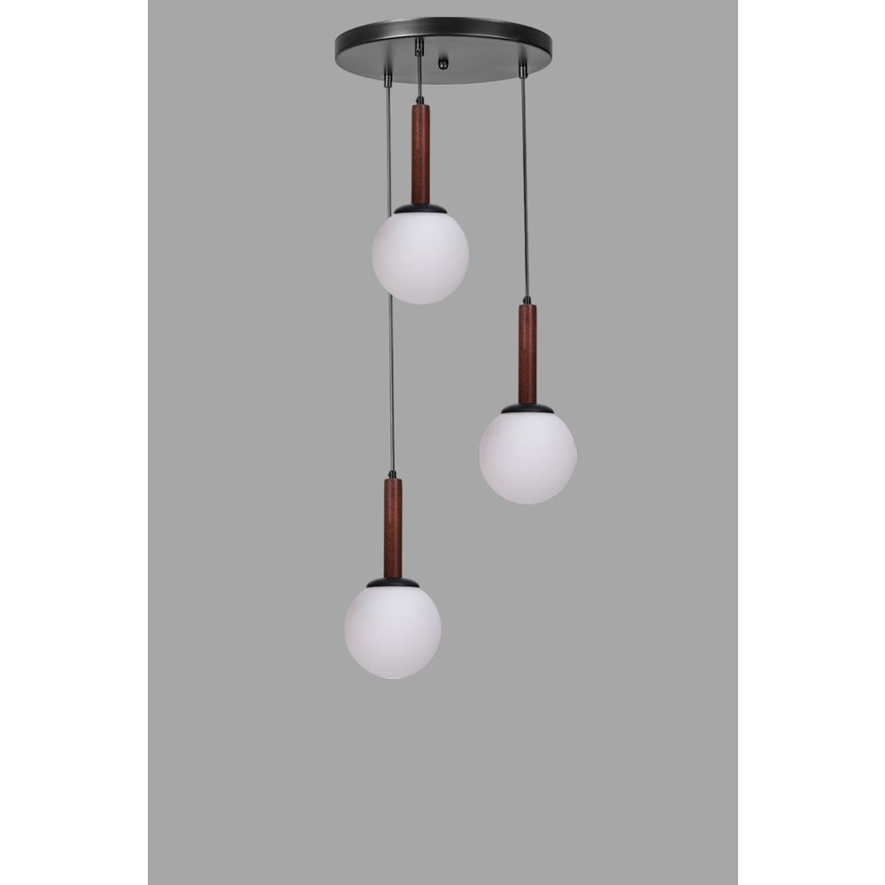 Opviq Luster 840, Bijela, Orah, Crna slika 3