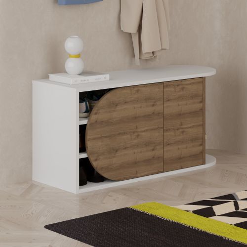 Nova Shoe Bench - White, Hitit Hitit
White Shoe Cabinet slika 4