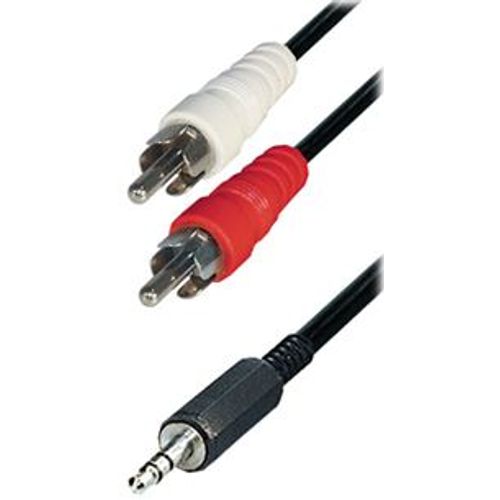 Transmedia Cable 2x RCA-plug - 3,5 mm stereo plug, 10m slika 1