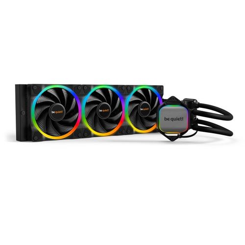 be quiet! BW015 PURE LOOP 2 FX, 360mm [with LGA-1700 Mounting Kit], Doubly decoupled pump, Very quiet Pure Wings 3 PWM fans 120mm, Unmistakable design with ARGB LED and aluminum-style, Intel and AMD slika 1