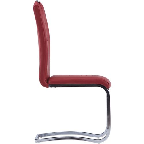 Konzolne blagovaonske stolice od umjetne kože 2 kom crvene slika 4