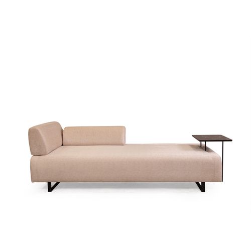 Atelier Del Sofa Infinity sa bočnim stolom - Bež trosed na razvlačenje slika 5