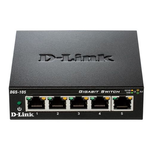 D-Link DGS-105/E Neupravljivi Gigabitni Preklopnik s Metalnim Kućištem slika 1