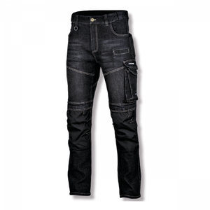RADNE HLAČE SLIM FIT CRNE BOJE M  L4051702