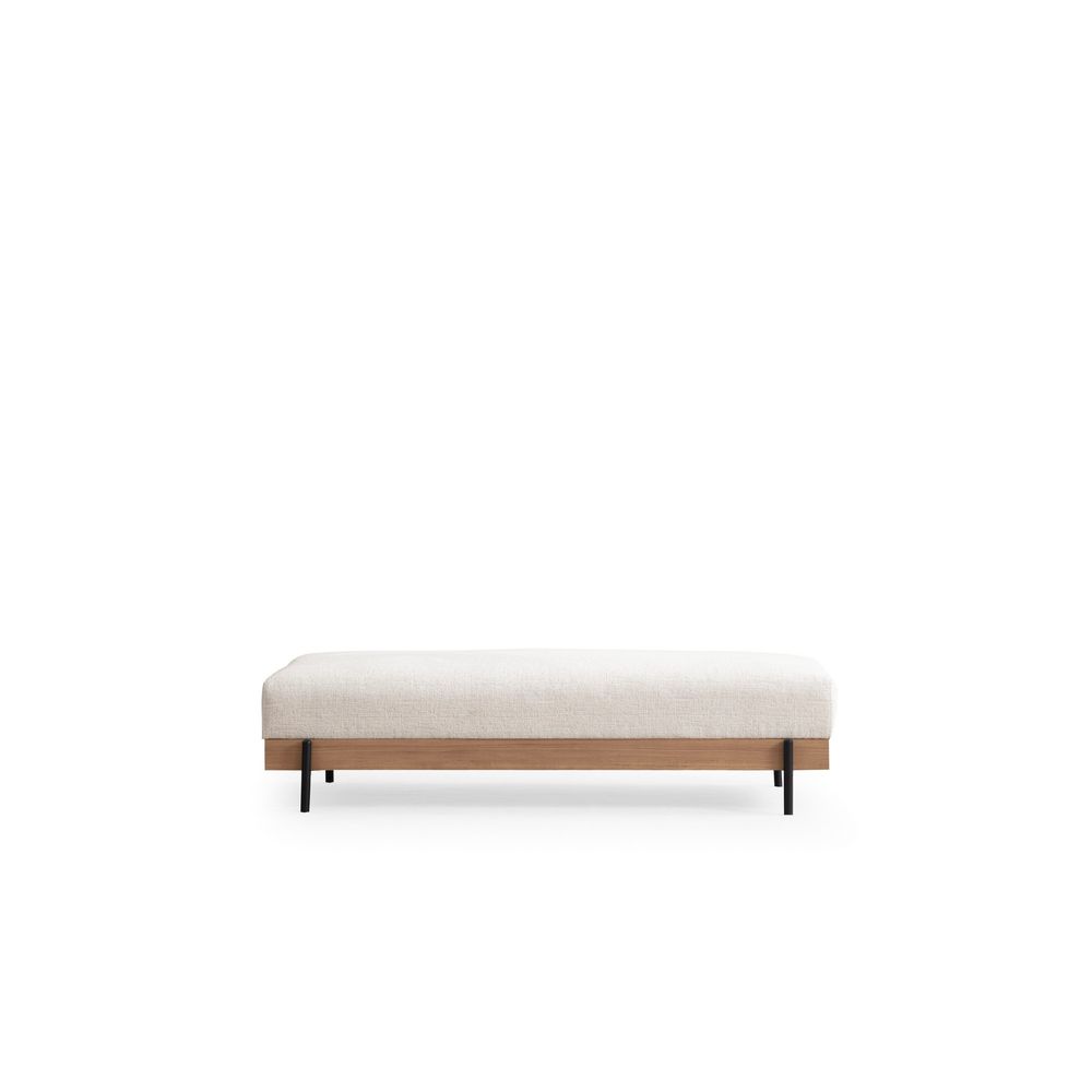 Eti Oak Pouffe - Bijeli Tabure slika 2
