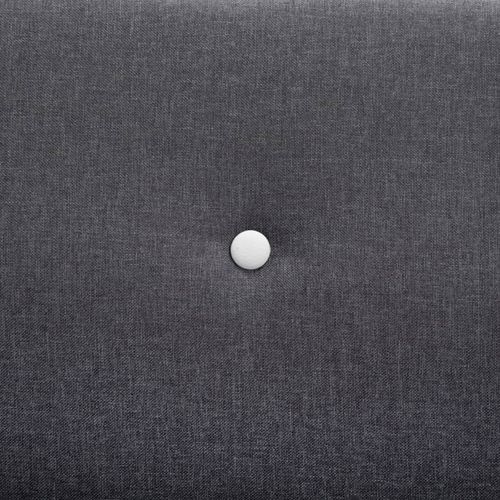 Dvosjed s presvlakom od tkanine 115 x 60 x 67 cm tamno sivi slika 2