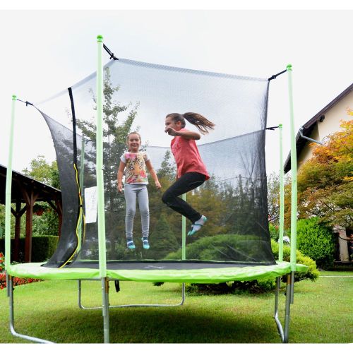 Legoni Trampolin Fun sa zaštitnom mrežom, zeleni, 305 cm slika 1