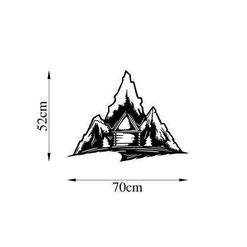 Wallity Metalna zidna dekoracija, Everest slika 5