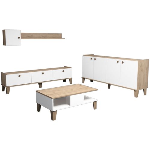 Sumer 3 Oak
White Living Room Furniture Set slika 4