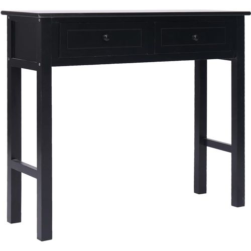 Konzolni stol crni 90 x 30 x 77 cm drveni slika 22