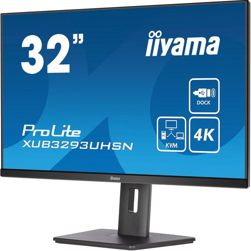 Iiyama ProLite XUB3293UHSN-B5LED monitor 32" (31.5" viewable) 3840 x 2160 4K @ 60 Hz IPS 350 cd/m² 1000:1 4 ms HDMI DisplayPort USB-C speakers matte black slika 4