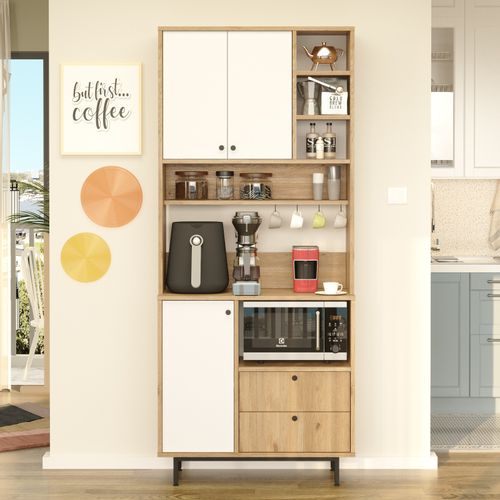 RE6-SW OakWhite Multi Purpose Cabinet slika 1