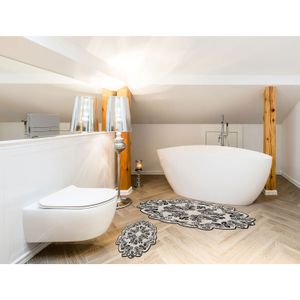 Set Kupaonskih Tepiha u Krem Boji (2 Komada) - 21015915KR