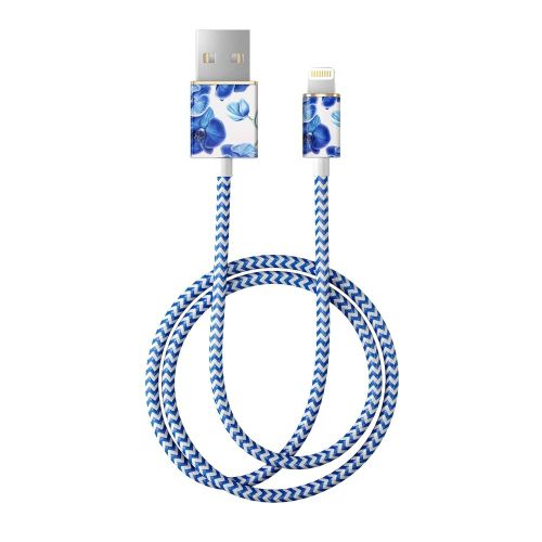 Kabel - Lightning to USB (1,00m) - Baby Blue Orchid slika 1