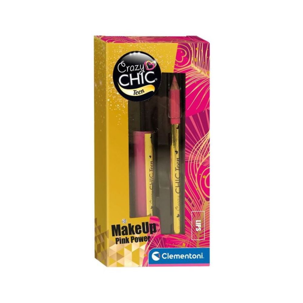 Clementoni CL18813 Crazy Chic Teen Sjaj i olovka za usne PINK POWER slika 1