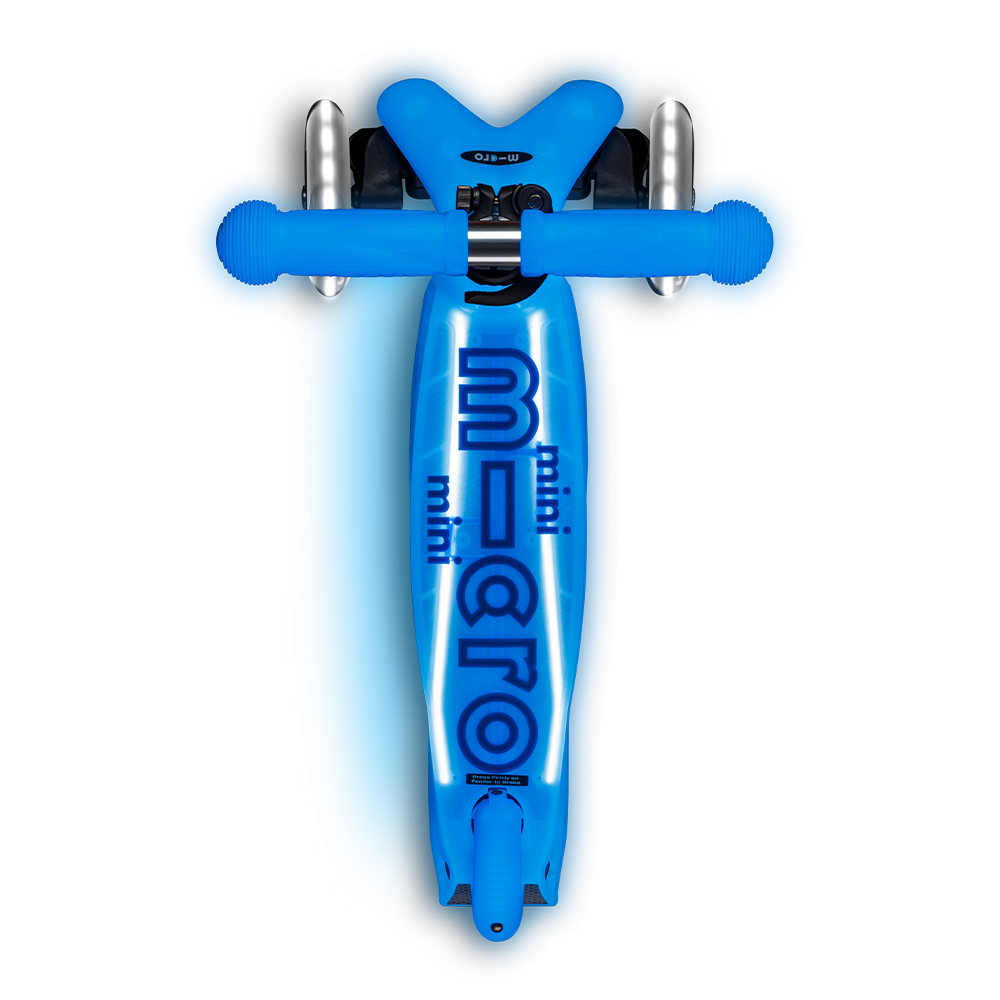 Micro Romobil Mini Deluxe Glow LED Plus, Artic Blue slika 3