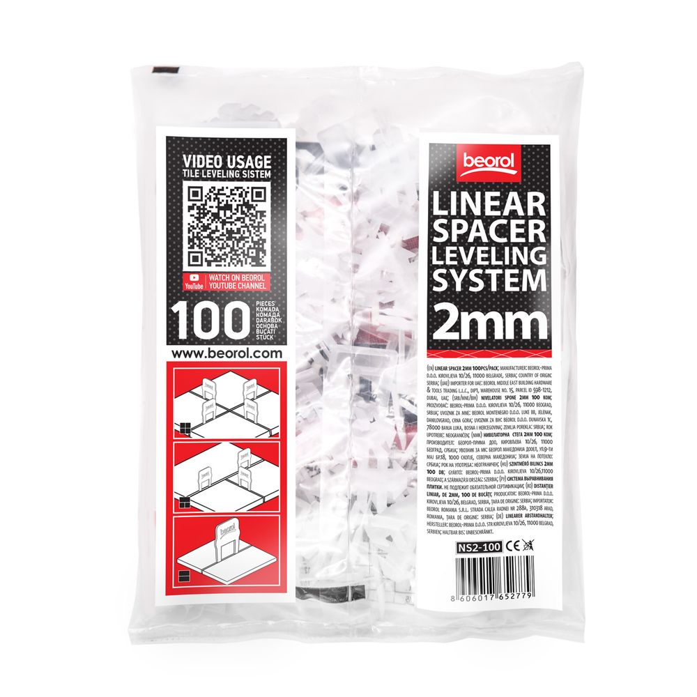 Nivelatori spone 2mm 100 kom slika 9