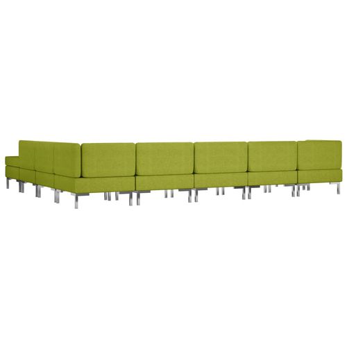 9-dijelni set sofa od tkanine zeleni slika 24