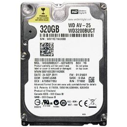 HDD 2.5 ** 320GB WD3200BUCT WD 5400RPM 16MB 9mm SATA