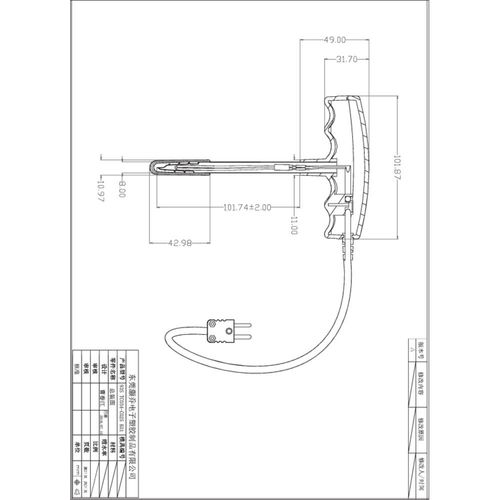 VOLTCRAFT TP-301 vijčani senzor  -100 do 300 °C  Tip tipala K slika 3