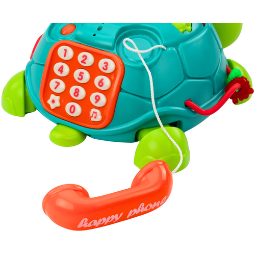 Interaktivna edukativna telefonska kornjača - 6 u 1 - Svjetla, Zvuk - Zelena boja slika 3