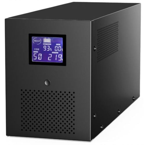 Gembird UPS with USB and LCD display, 3000 VA, black slika 1