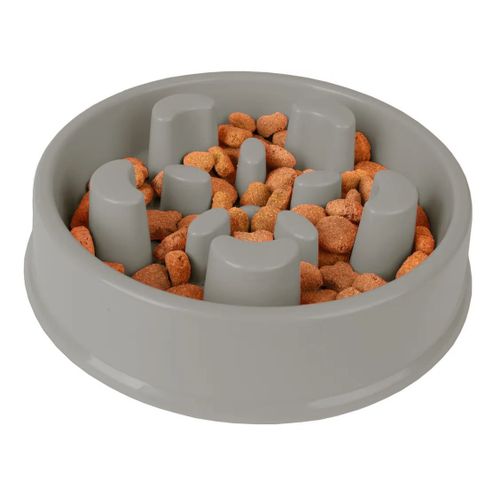 Posuda za hranjenje Slow Feeder Bobo 2 - Siva, 500ml, fi 16,5cm slika 2