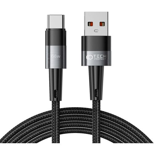 TECH-PROTECT ULTRABOOST TYPE-C KABEL 66W/6A 200CM SIVI slika 2