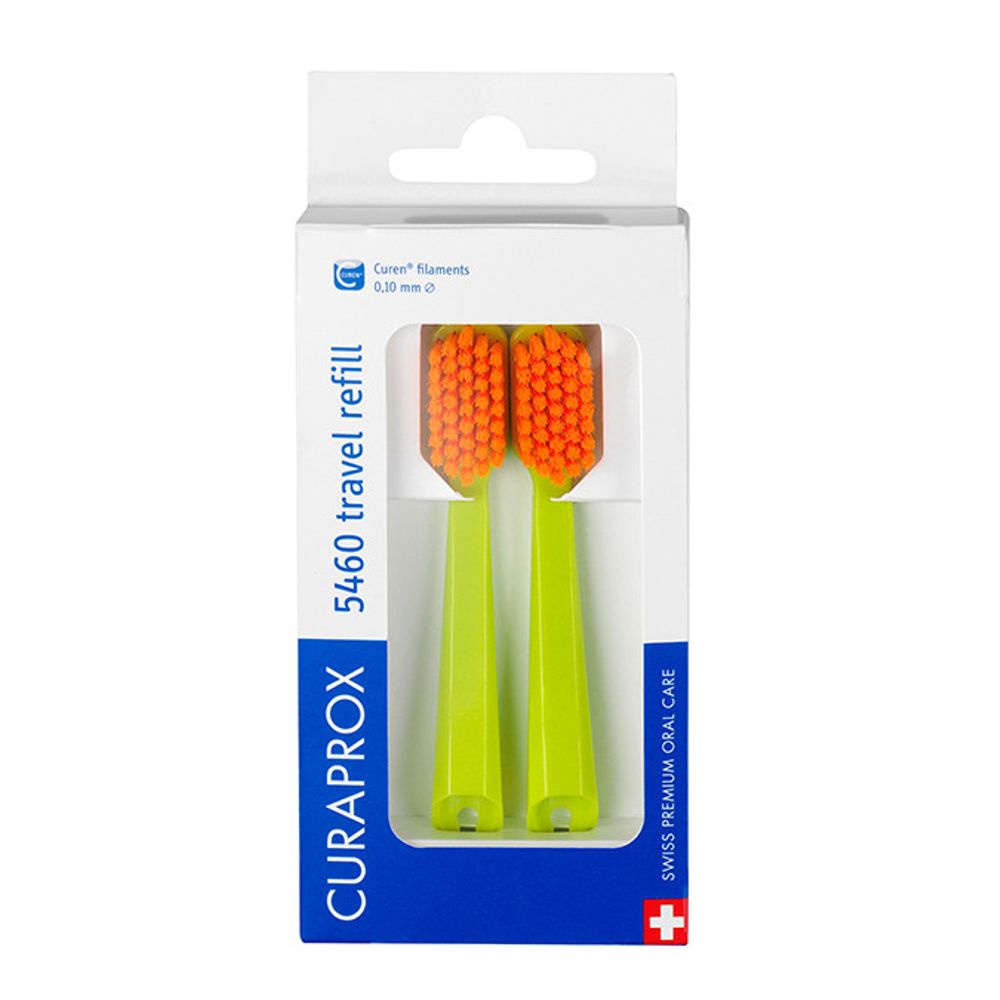 Curaprox Nastavak CS 5460 Ultra Soft 2kom - Nastavak za četkicu putnog seta, Zeleni slika 1