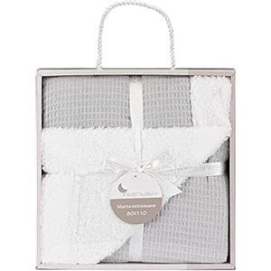 InterBaby Dvostrana Dekica 110x80 Honeycomb Grey