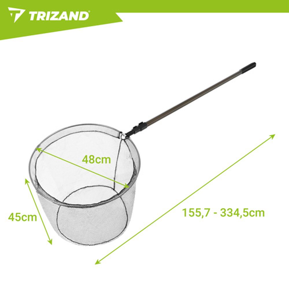 Trizand teleskopska ribarska mreža za podmetanje 335 cm slika 2