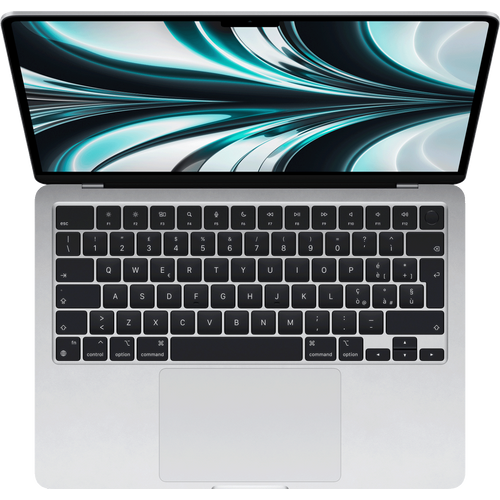 Apple Laptop 13,6", M2 chipset, 8GB DDR, SSD 256 GB - MacBook Air; MLXY3T/A, Silver slika 2