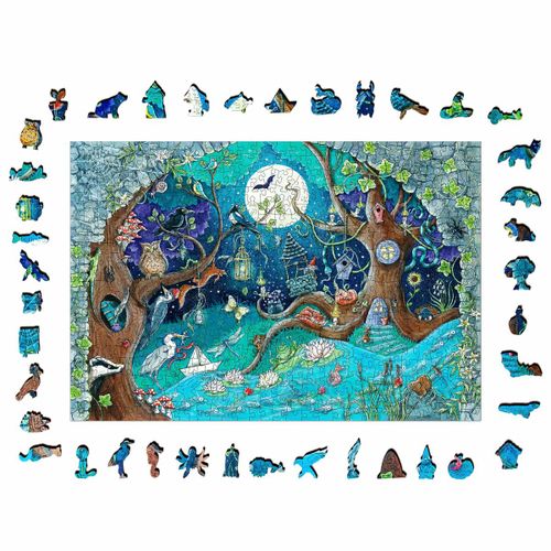 Puzzle Ravensburger 17516 Fantasy Forest Drvo 500 Dijelovi slika 8